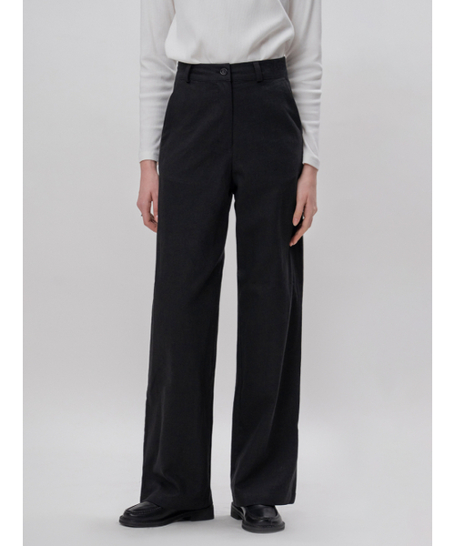 THEMITTEN(ザ・ミトン)の「Bark linen pants (black)(スラックス・レディース・その他・MEDIUM)」の1枚目の写真