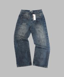 THUMB（ダム）の「Muddy Grunge wide pants（デニムパンツ）」