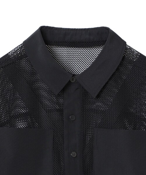 Ray BEAMS（レイビームス）の「【7/31再値下げ】メッシュ クロップド シャツ（シャツ/ブラウス・レディース・ブラック/ホワイト・ONE SIZE）」の14枚目の写真