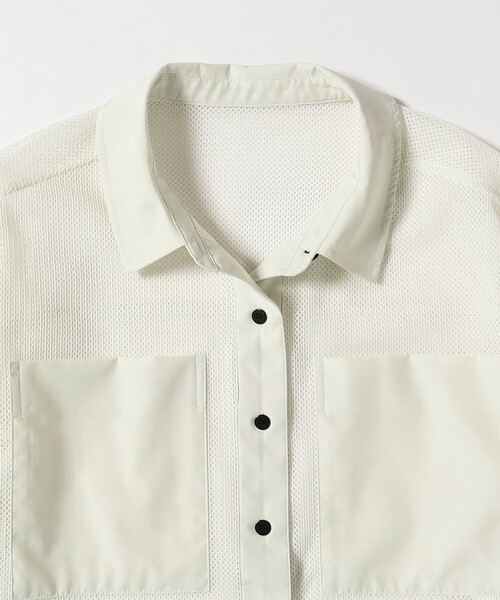 Ray BEAMS（レイビームス）の「【7/31再値下げ】メッシュ クロップド シャツ（シャツ/ブラウス・レディース・ブラック/ホワイト・ONE SIZE）」の21枚目の写真