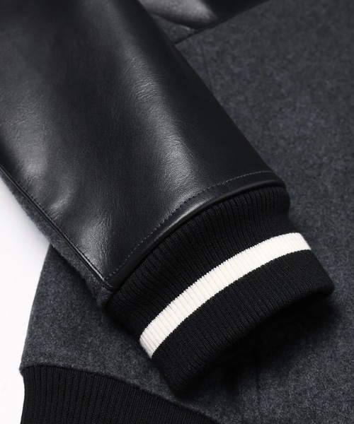 Jieda(ジエダ)の「DRAPING VARSITY JACKET(スタジャン・メンズ・ブラック/グレー・2/1)」の17枚目の写真