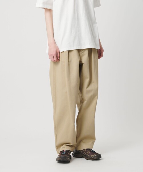 NICE WEATHER＞タック テーパード チノパンツ（チノパンツ）｜NICE