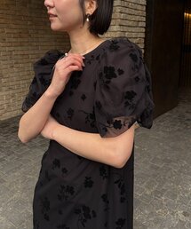CAPRICIEUX LE'MAGE（カプリシューレマージュ）の「【オケージョン/サイズ展開あり】フロッキーパフワンピース（ワンピース）」