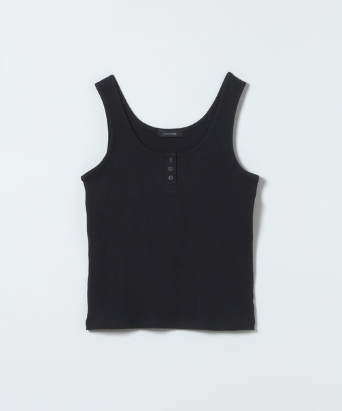 JEANASIS(ジーナシス)の「コットンリブヘンリータンク/663088(タンクトップ・レディース・ブラック/ホワイト/レッド/グレー・FREE)」の3枚目の写真