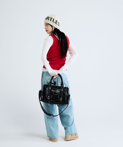 JEANASIS(ジーナシス)の「コットンリブヘンリータンク/663088(タンクトップ・レディース・ブラック/ホワイト/レッド/グレー・FREE)」の11枚目の写真