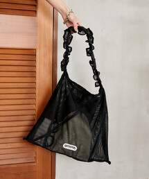 OUTDOOR PRODUCTS（アウトドアプロダクツ）の「OUTDOOR PRODUCTS × PUBLUX/アウトドアプロダクツ 別注 メッシュ フリル トートバッグ　限定展開（トートバッグ）」