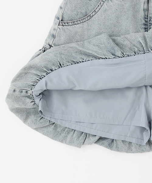 LOVETOXIC（ラブトキシック）の「【LTXC】デニムバルーンスカート（スカート・キッズ・グレー/ブルー・M:150cm/S:140cm/130cm/L:160cm）」の10枚目の写真