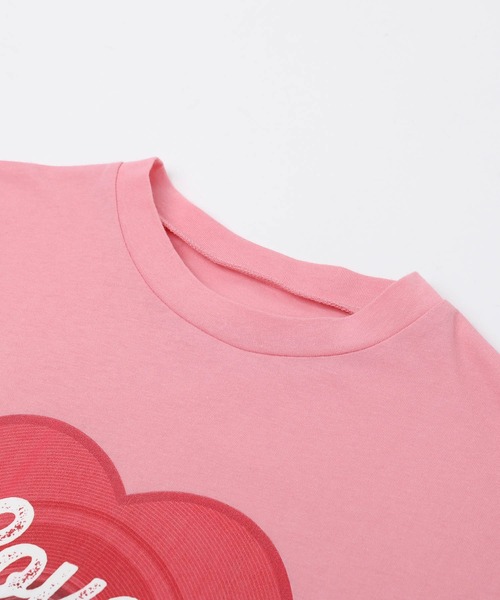 URBAN CHERRY(アーバンチェリー)の「ハートレコードプリントチュールドッキングTシャツ(Tシャツ/カットソー・キッズ・ピンク/ホワイト/ブラック・150cm/140cm/130cm/120cm/110cm)」の13枚目の写真