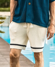 1PIU1UGUALE3  RELAX  | 1PIU1UGUALE3 RELAX(ウノピゥウノウグァーレトレ リラックス)ラインニットショーツ(その他パンツ)