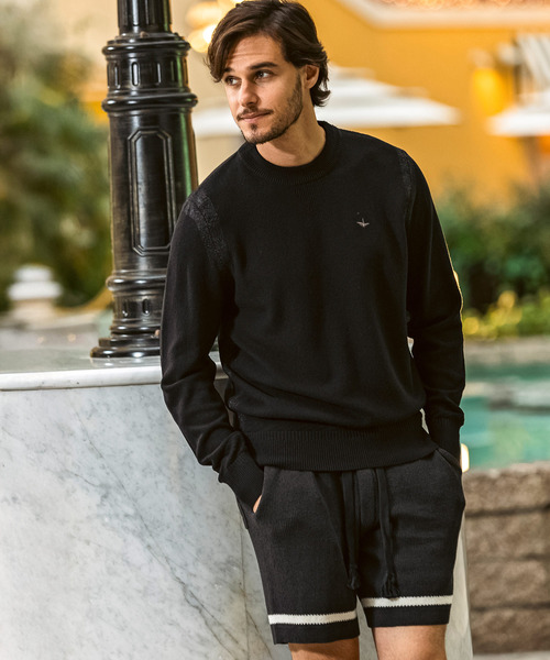 1PIU1UGUALE3  RELAX （ウノピゥウノウグァーレトレ リラックス）の「1PIU1UGUALE3 RELAX(ウノピゥウノウグァーレトレ リラックス)ラインニットショーツ（その他パンツ・メンズ・ホワイト/ブラック/ベージュ・XL/L/M/S）」の16枚目の写真