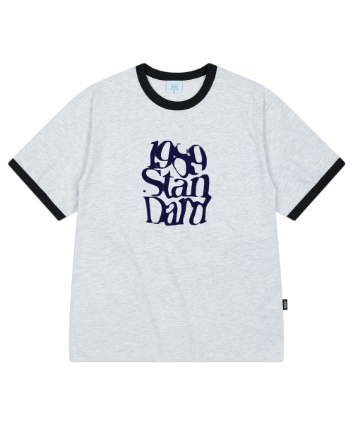 1989STANDARD(1989スタンダード)の「ILLUSION クールコットンリンガー半袖(SRSSTD-0072)(Tシャツ/カットソー・メンズ・ライトグレー/ブラック/アイボリー/ブルー・LARGE/MEDIUM/X-LARGE)」の8枚目の写真