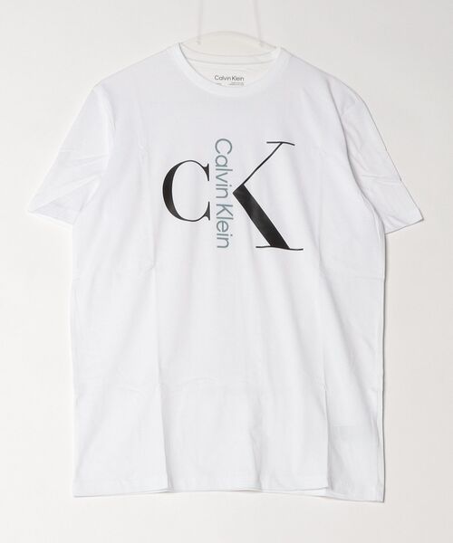 Calvin Klein(カルバン・クライン)の「Calvin Klein / カルバンクライン ss text monogram crewneck tee 半袖クルーネックTシャツ(Tシャツ/カットソー・メンズ・ブラック/ブルー/ホワイト・XL/L/M/S)」の5枚目の写真