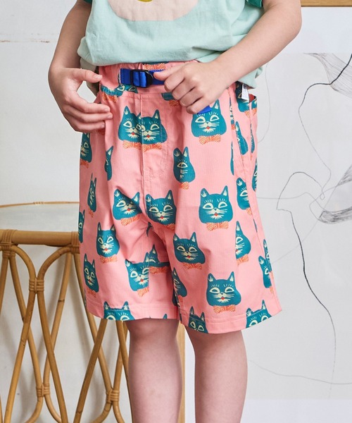 MARKEY'S(マーキーズ)の「総柄メッシュクライミングショートパンツ/セットアップ可(その他パンツ・キッズ・ピンク/チャコール/ブラウン/ネイビー・100/150/90/140/130/120/110)」の4枚目の写真