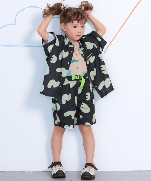 MARKEY'S(マーキーズ)の「総柄メッシュクライミングショートパンツ/セットアップ可(その他パンツ・キッズ・ピンク/チャコール/ブラウン/ネイビー・100/150/90/140/130/120/110)」の11枚目の写真