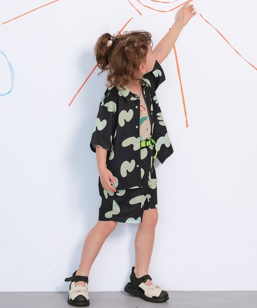 MARKEY'S(マーキーズ)の「総柄メッシュクライミングショートパンツ/セットアップ可(その他パンツ・キッズ・ピンク/チャコール/ブラウン/ネイビー・100/150/90/140/130/120/110)」の12枚目の写真