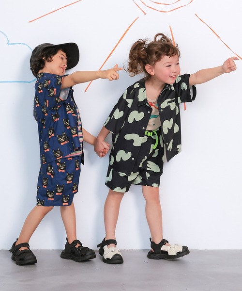 MARKEY'S(マーキーズ)の「総柄メッシュクライミングショートパンツ/セットアップ可(その他パンツ・キッズ・ピンク/チャコール/ブラウン/ネイビー・100/150/90/140/130/120/110)」の7枚目の写真