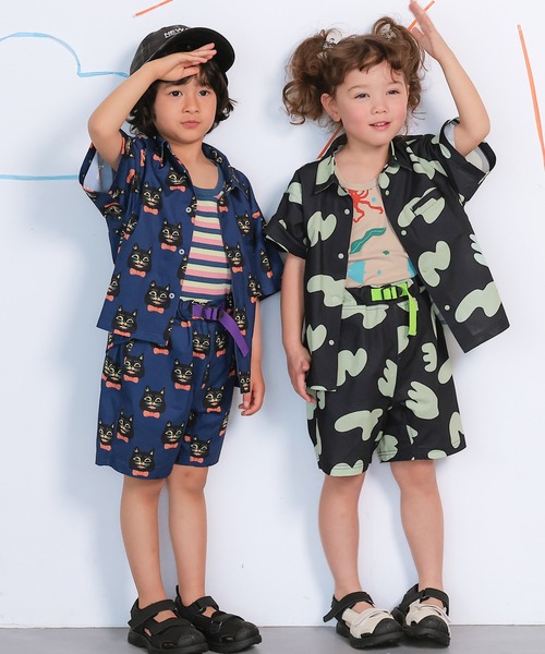 MARKEY'S(マーキーズ)の「総柄メッシュクライミングショートパンツ/セットアップ可(その他パンツ・キッズ・ピンク/チャコール/ブラウン/ネイビー・100/150/90/140/130/120/110)」の5枚目の写真