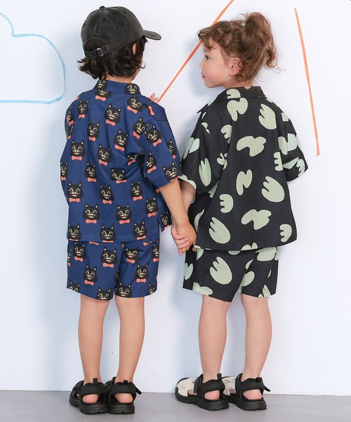 MARKEY'S(マーキーズ)の「総柄メッシュクライミングショートパンツ/セットアップ可(その他パンツ・キッズ・ピンク/チャコール/ブラウン/ネイビー・100/150/90/140/130/120/110)」の6枚目の写真