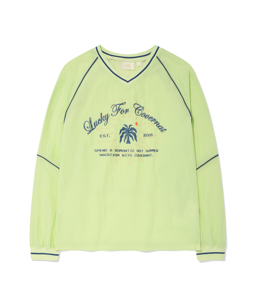 COVERNAT WOMAN(カバーナットウーマン)の「ウィメングラフィックナイロンロングスリーブライム(Tシャツ/カットソー・レディース・その他・WM/WS)」の2枚目の写真