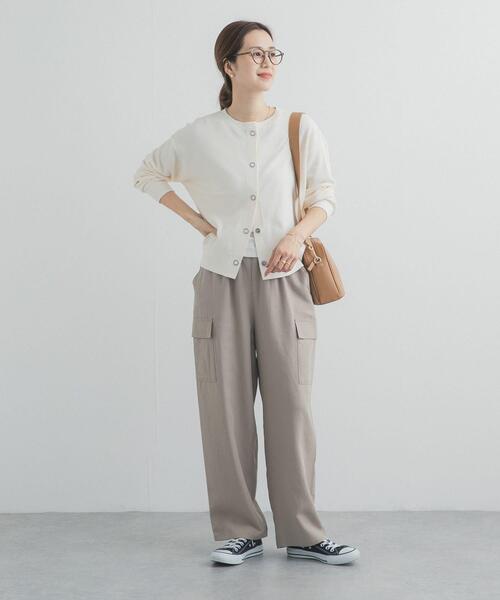 URBAN RESEARCH DOORS（アーバンリサーチドアーズ）の「トロミカーゴイージーパンツ（その他パンツ・レディース・ベージュ系その他/カーキ・SMALL/MEDIUM）」の9枚目の写真