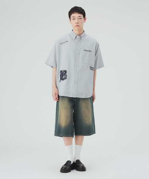 BEAMS HEART(ビームスハート)の「ブラスト ワイドデニム ショーツ(その他パンツ・メンズ・ブラック/ネイビー・SMALL/LARGE/MEDIUM)」の13枚目の写真