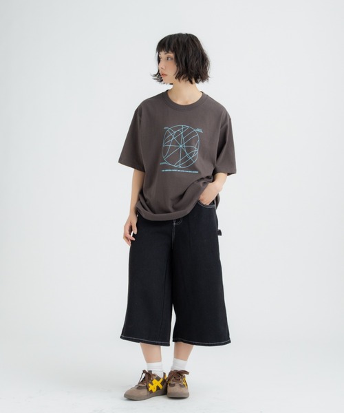 FLUKE HOLIC(フロックホリック)の「Circle print logo TEE(Tシャツ/カットソー・レディース・ホワイト/ブラウン/ネイビー・SMALL/MEDIUM/LARGE)」の10枚目の写真