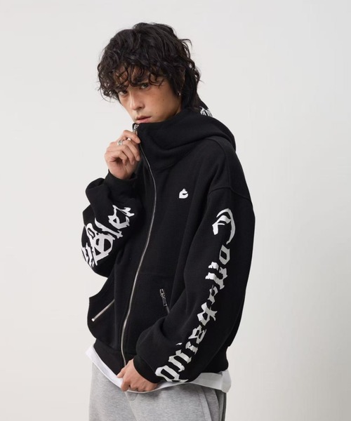 BABYL 手描きロゴパーカー　Lサイズ セール】26ss Sleeve Logo Oversized Hoodie /スリーブロゴオーバー
