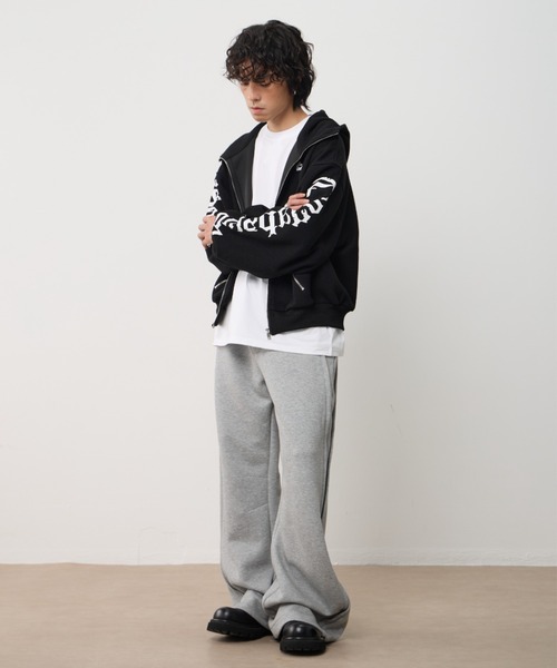 AsRiRe(アスリレイ)の「26ss Sleeve Logo Oversized Hoodie /スリーブロゴオーバーサイズパーカー(パーカー・メンズ・グレー/ブラック・L)」の6枚目の写真