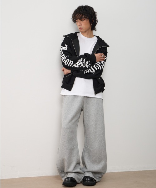 AsRiRe(アスリレイ)の「26ss Sleeve Logo Oversized Hoodie /スリーブロゴオーバーサイズパーカー(パーカー・メンズ・グレー/ブラック・L)」の4枚目の写真