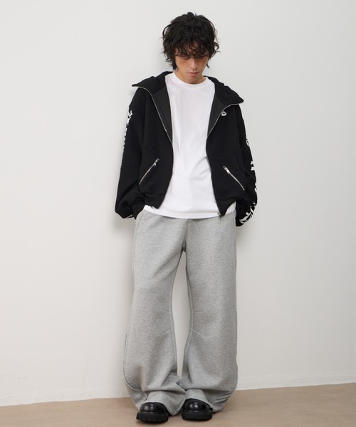 AsRiRe(アスリレイ)の「26ss Sleeve Logo Oversized Hoodie /スリーブロゴオーバーサイズパーカー(パーカー・メンズ・グレー/ブラック・L)」の5枚目の写真