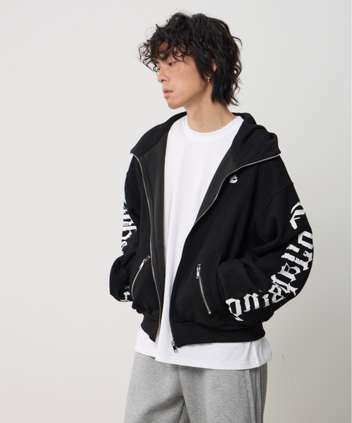 AsRiRe(アスリレイ)の「26ss Sleeve Logo Oversized Hoodie /スリーブロゴオーバーサイズパーカー(パーカー・メンズ・グレー/ブラック・L)」の22枚目の写真