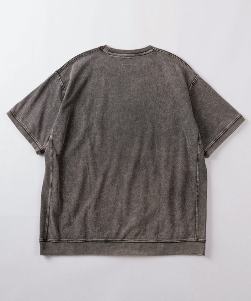 make a ray!(メイク ア レイ!)の「【84】スノーウォッシュ加工 ヴィンテージライク スウェット Tシャツ/ユニセックス/レディース/メンズ(Tシャツ/カットソー・レディース・ピンク/イエロー/ブラック/サックスブルー/ブラック系その他2/ブラック系その他・M/L)」の10枚目の写真