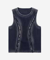 BLR（ビーエルアール）の「Line Cut Sleeveless（Tシャツ/カットソー）」