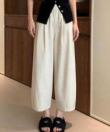 九分丈カジュアルパンツ