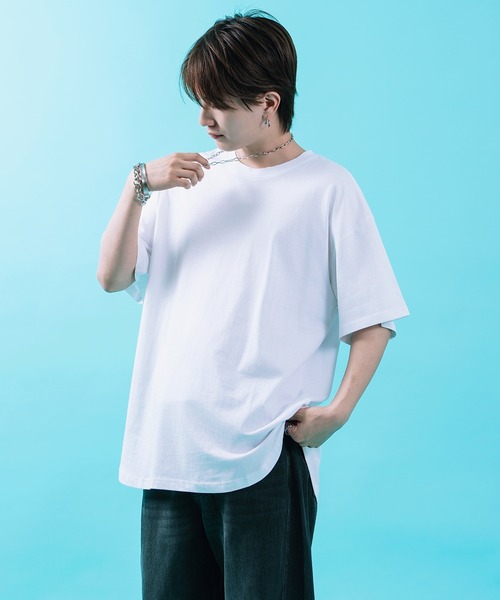 improves(インプローブス)の「ラウンドヘム 半袖Tシャツ(Tシャツ/カットソー・メンズ・杢グレー/ブラック/ホワイト・X-LARGE/LARGE/MEDIUM)」の4枚目の写真
