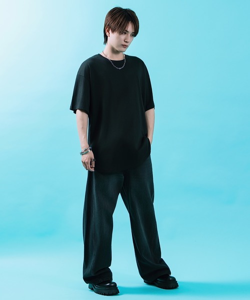 improves(インプローブス)の「ラウンドヘム 半袖Tシャツ(Tシャツ/カットソー・メンズ・杢グレー/ブラック/ホワイト・X-LARGE/LARGE/MEDIUM)」の9枚目の写真