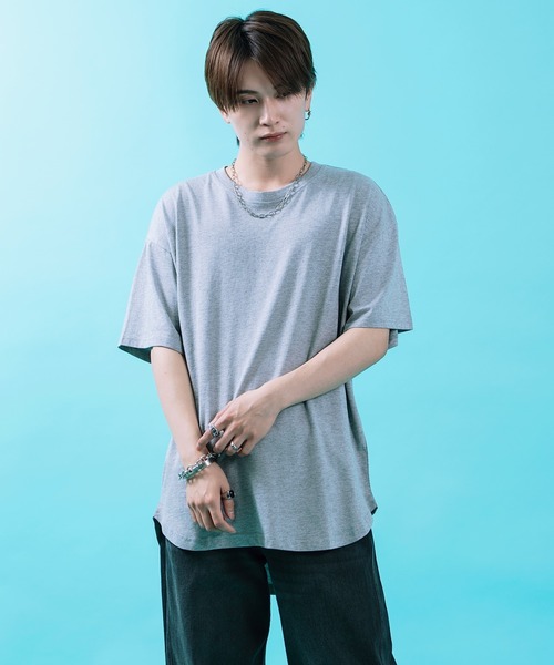 improves(インプローブス)の「ラウンドヘム 半袖Tシャツ(Tシャツ/カットソー・メンズ・杢グレー/ブラック/ホワイト・X-LARGE/LARGE/MEDIUM)」の10枚目の写真