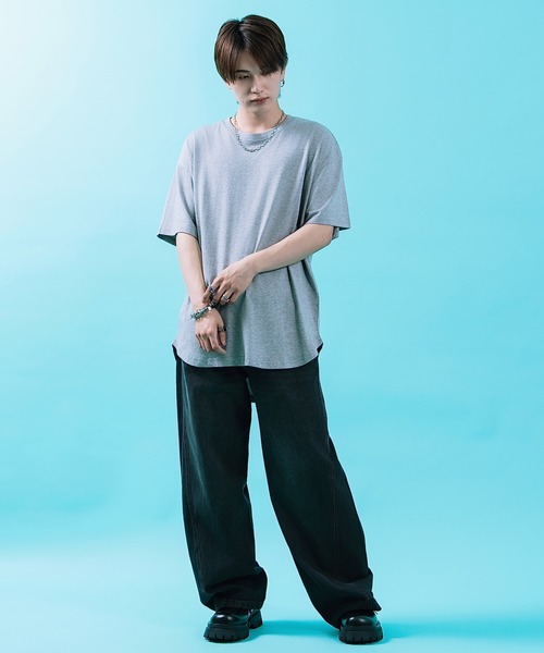 improves(インプローブス)の「ラウンドヘム 半袖Tシャツ(Tシャツ/カットソー・メンズ・杢グレー/ブラック/ホワイト・X-LARGE/LARGE/MEDIUM)」の11枚目の写真