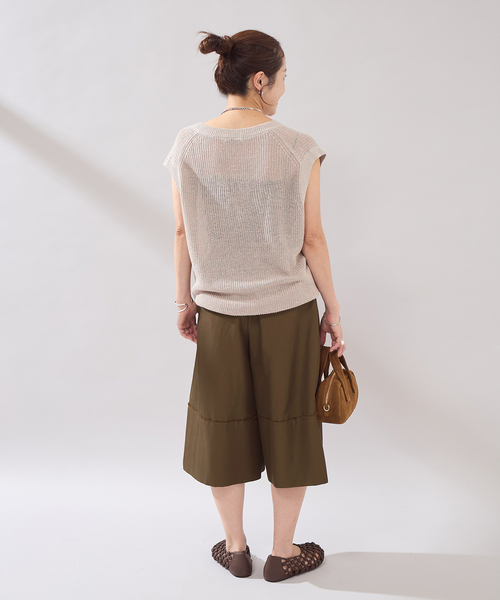 JOURNAL STANDARD（ジャーナルスタンダード）の「【osedit】チノワイドマッキンキュロット（チノパンツ・レディース・ブラック/ブラウン・36/38）」の21枚目の写真