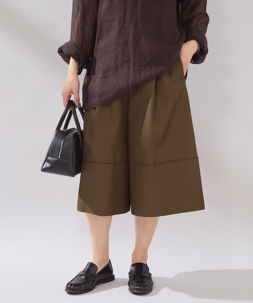 JOURNAL STANDARD（ジャーナルスタンダード）の「【osedit】チノワイドマッキンキュロット（チノパンツ・レディース・ブラック/ブラウン・36/38）」の15枚目の写真