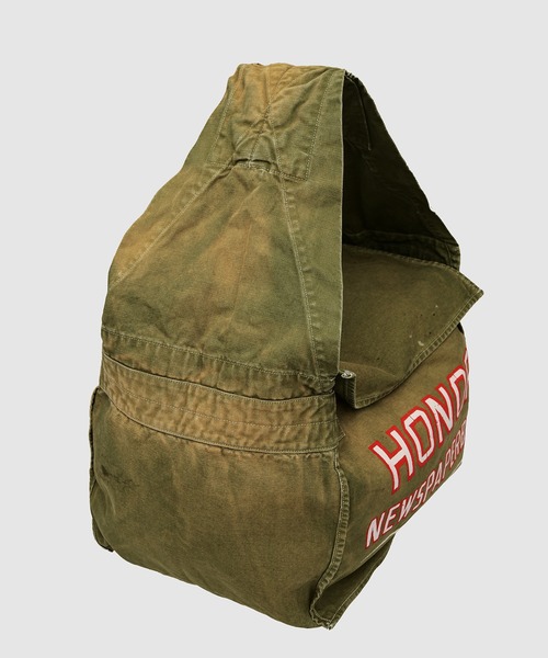BOW WOW（バウワウ）の「WIDE STRAP NEWSPAPER BAG（ショルダーバッグ・メンズ・グリーン・ONE SIZE）」の4枚目の写真
