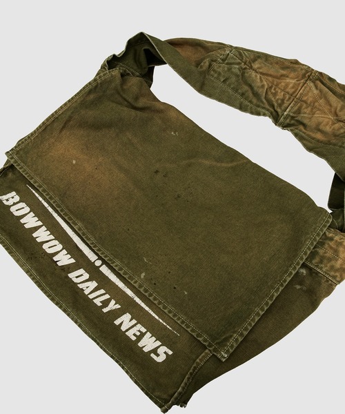 BOW WOW（バウワウ）の「WIDE STRAP NEWSPAPER BAG（ショルダーバッグ・メンズ・グリーン・ONE SIZE）」の8枚目の写真