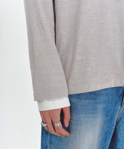 MMIC(エムエムアイシー)の「OVERLAY LONGSLEEVE (GRAY)(Tシャツ/カットソー・メンズ・その他・MEDIUM/LARGE)」の6枚目の写真