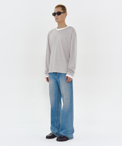 MMIC(エムエムアイシー)の「OVERLAY LONGSLEEVE (GRAY)(Tシャツ/カットソー・メンズ・その他・MEDIUM/LARGE)」の8枚目の写真