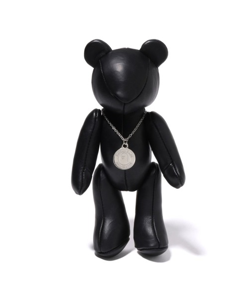 A BATHING APE(アベイシングエイプ)の「SOLID CAMO LEATHER BEAR PLUSH DOLL 25CM(フィギュア・メンズ・ブラック/ブラウン・FREE)」の2枚目の写真