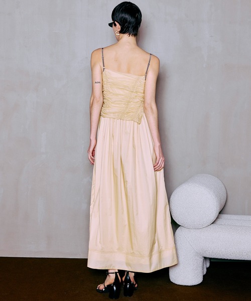 MAISON SPECIAL(メゾンスペシャル)の「Sporty Cami Dress/スポーティキャミワンピース(ワンピース・レディース・ブラック/ライトイエロー・36/38)」の11枚目の写真