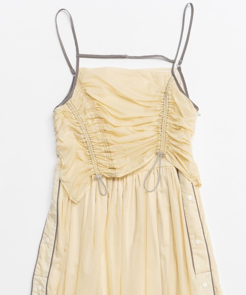 MAISON SPECIAL(メゾンスペシャル)の「Sporty Cami Dress/スポーティキャミワンピース(ワンピース・レディース・ブラック/ライトイエロー・36/38)」の14枚目の写真