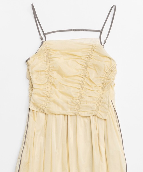 MAISON SPECIAL(メゾンスペシャル)の「Sporty Cami Dress/スポーティキャミワンピース(ワンピース・レディース・ブラック/ライトイエロー・36/38)」の19枚目の写真