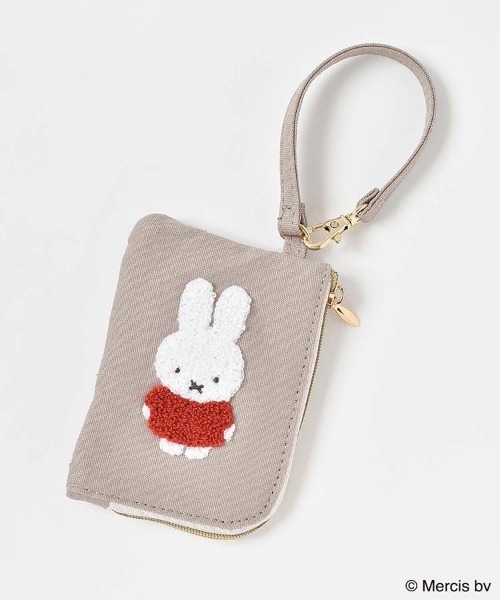 セール】miffyスプリングサガラ刺繍コインパスケース（パスケース