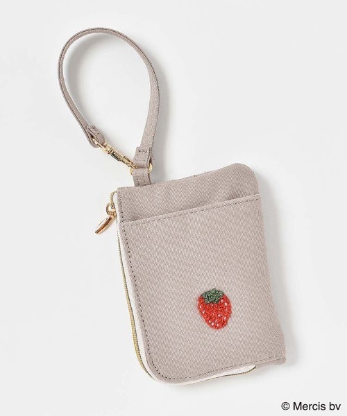 Miffy( ミッフィー)の「miffyスプリングサガラ刺繍コインパスケース(パスケース・レディース・グレー/ベージュ・FREE)」の3枚目の写真